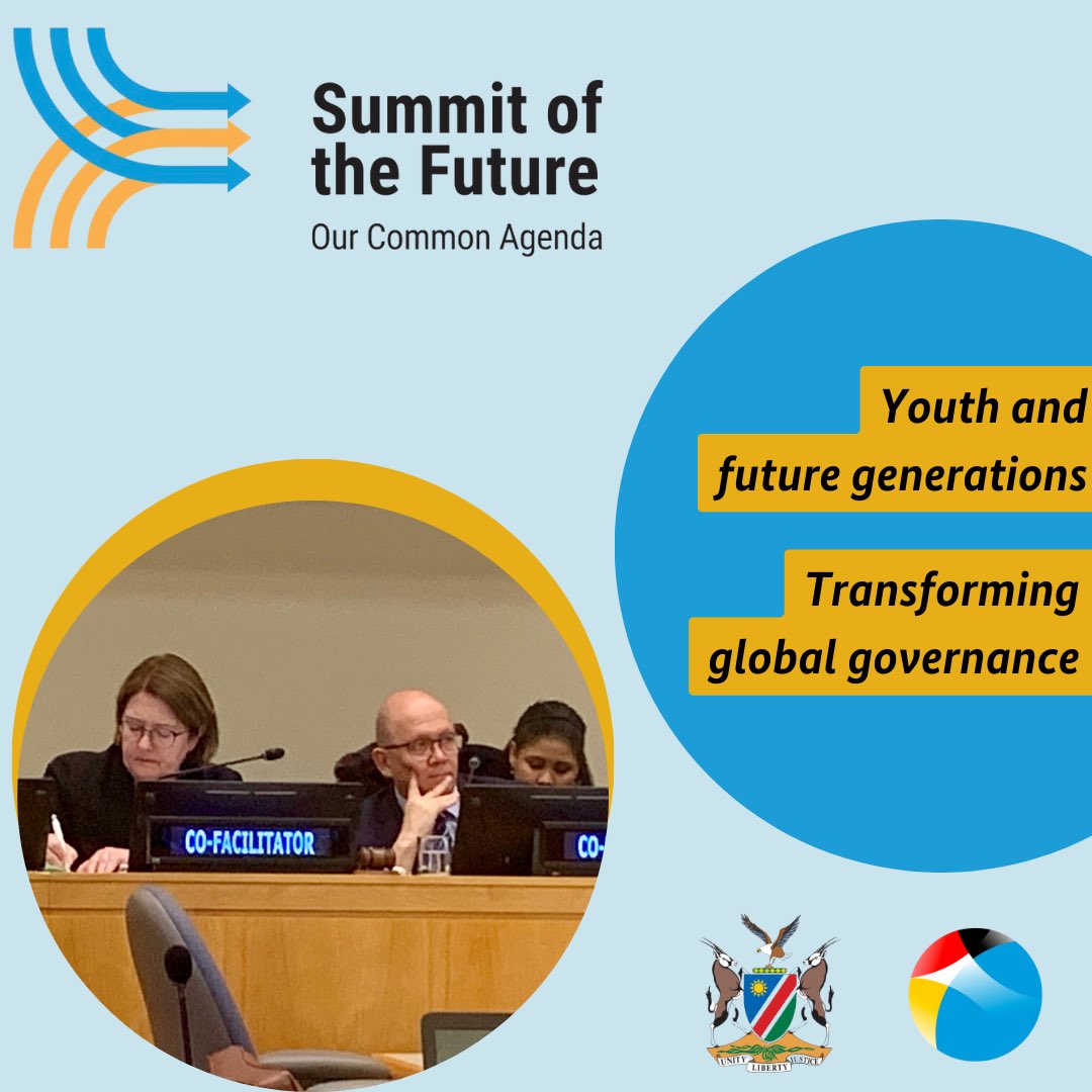 After intense dicussions on Chapter 1 through 3, we’re excited to kick off the 2nd reading of the #PactfortheFuture zero draft on Chapter 4 & 5, concerning youth and future generations and transforming global governance this week. #SummitOfTheFuture #SotF