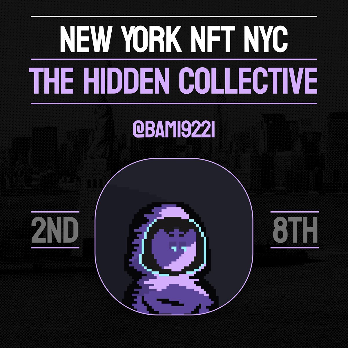 The squad rolling deep this year at NFT NYC. Looking forward to meeting <a href="/JRDNzs/">JRDN</a> and my <a href="/TheHiddenNFT/">The Hidden Collective |</a> fam!