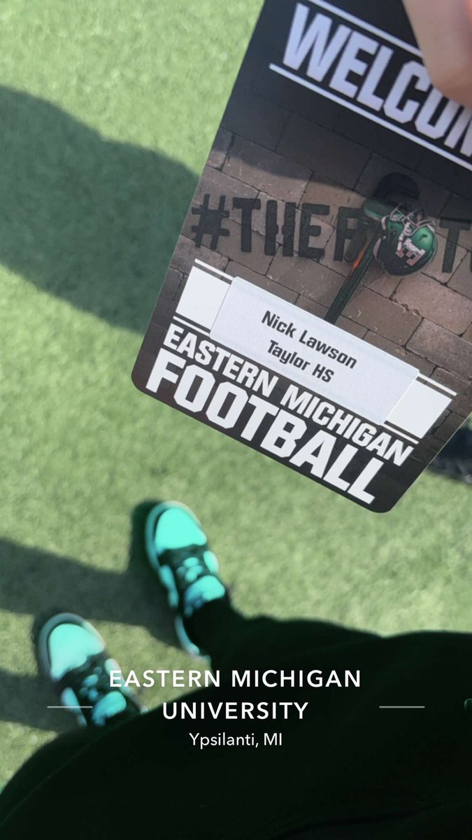 Nick Lawson (2026 ATH⭐️) (@nick_lawson12) on Twitter photo had a great time at <a href="/EMUFB/">Eastern Michigan Football</a> thank you for taking me <a href="/Coach_Pitts74/">Coach Michael Pitts</a> ! had a great time at <a href="/EMUFB/">Eastern Michigan Football</a> thank you for taking me <a href="/Coach_Pitts74/">Coach Michael Pitts</a> !