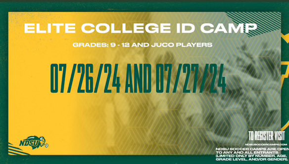 Save the date 📅 to our next ID Camp @NDSUsoccer