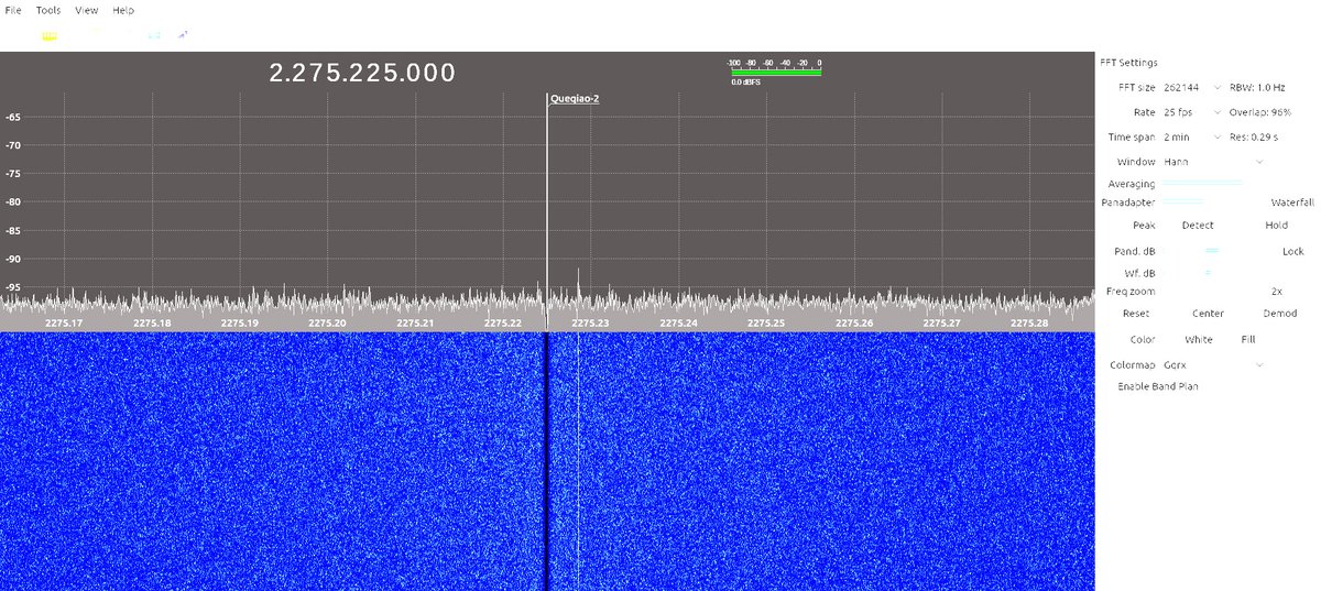 QUEQIAO-2
It's only 7dB C/N here on my 92cm