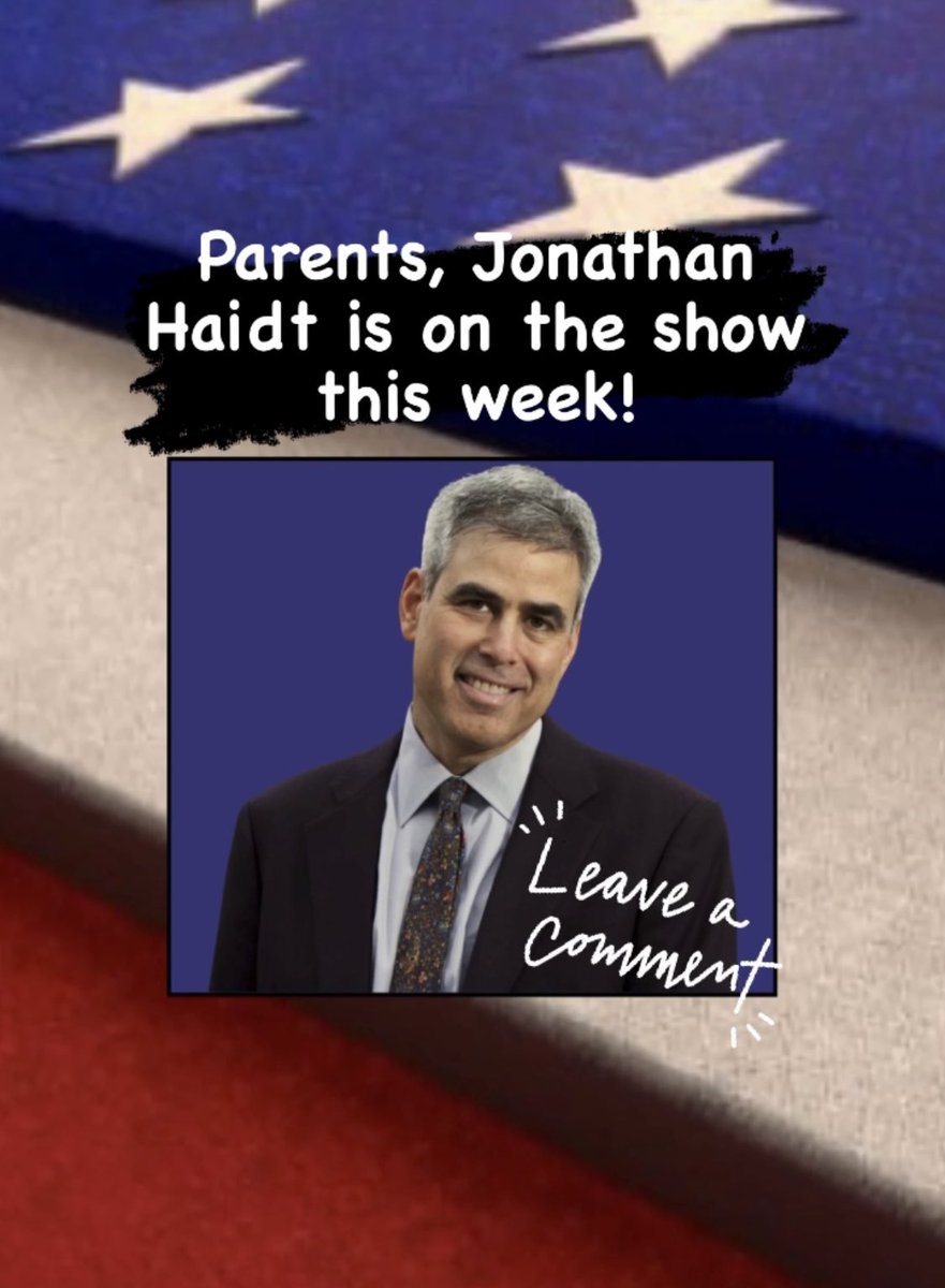 What are your biggest concerns about your kids & smart phones? Get your questions answered by author of “The Anxious Generation: How the Great Rewiring of Childhood is Causing an Epidemic of Mental Illness” - Jonathan Haidt @foxnews @kilmeade #briankilmeade #onenationfnc