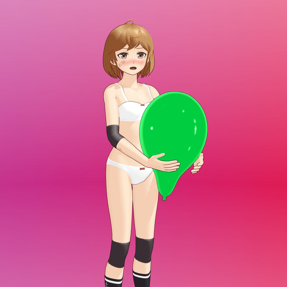 風船静画第4弾。
下着姿で恥じらってるやつです。
作れると言ってしまったからには作らざるを得ない。

ぶっちゃけ露出度は水着と同じなのでセンシティブ設定の必要は無い……よね……？
もし怒られたら消して貼り直します。