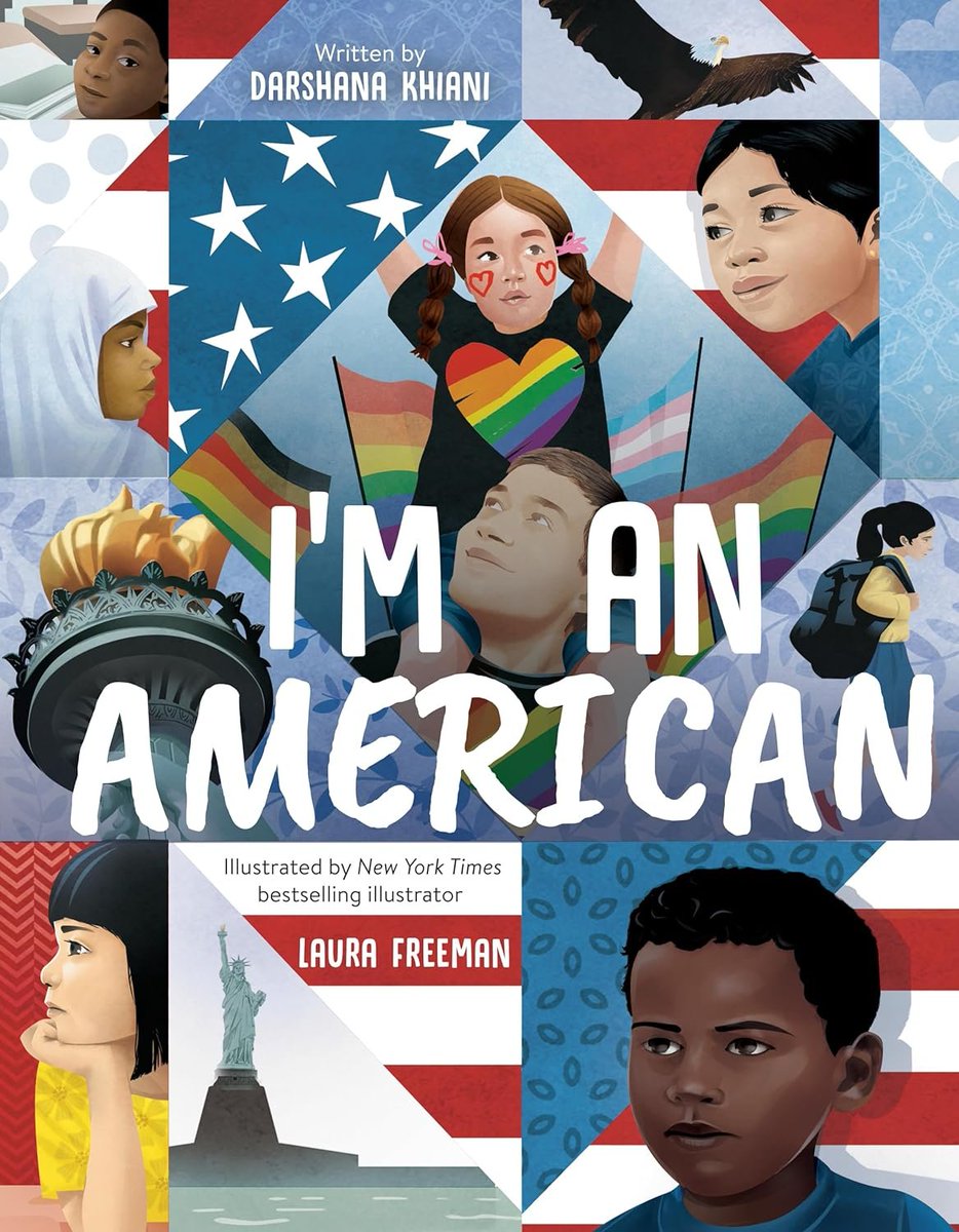 I really enjoyed the portraits of different kinds of Americans showcased in I'M AN AMERICAN by @darshanakhiani and @LauraFreemanArt. It does a great job of showing that being American doesn't look one way, but there are threads that tie us together. ❤️
