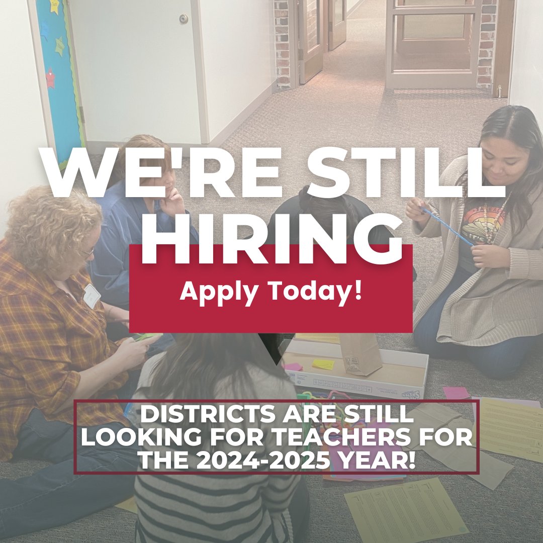 📣DISTRICTS ARE STILL HIRING📣
A few participating school districts are still hiring for the 2024-2025 CADRE cohort! Apply today via the link below to join our crew! 
LINK 👉hubs.ly/Q02qjyZq0