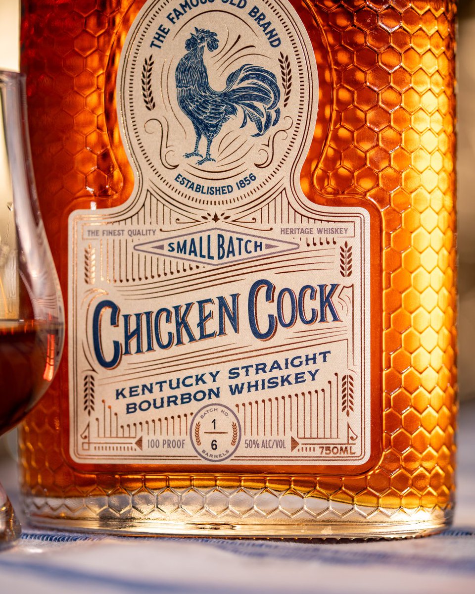 Alright, fine. We'll tell you. Chicken Cock Small Batch is coming April 1st 🥃 No, we're not joking. #ChickenCockWhiskey