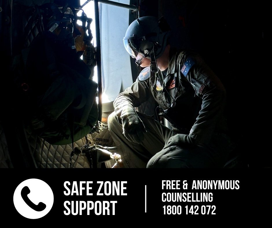 Reaching out for support takes courage. With Safe Zone, you can access professional, military-aware counselling and remain anonymous. For free, confidential, and anonymous counselling any time, day or night ☎️ 1800 142 072