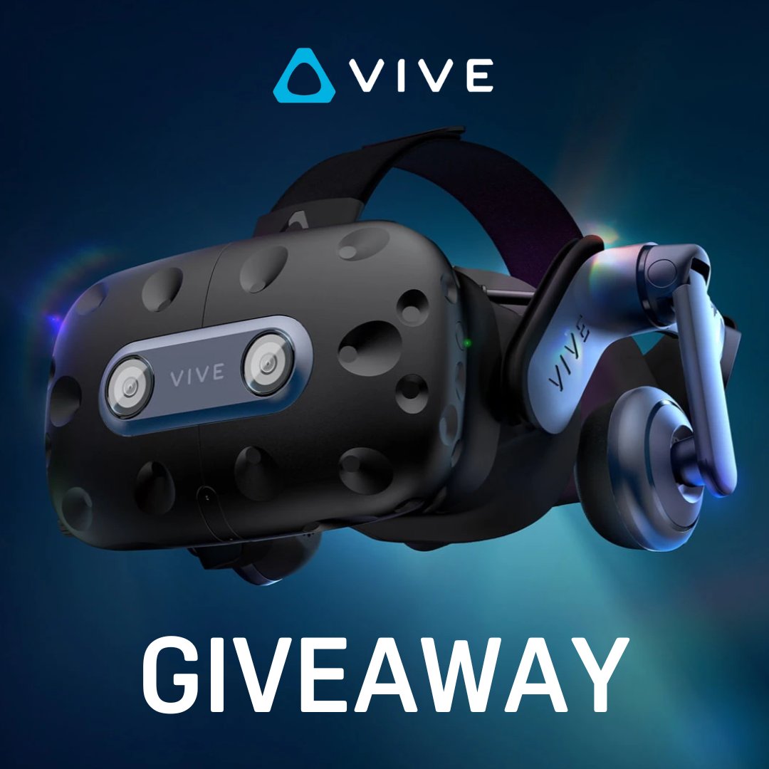 Want to score this VR powerhouse for free? Reshare for a chance to win! 🔁 BONUS ENTRY: Tell us why you need the VIVE Pro 2 in your life. ⭐ #Giveaway #VR #VirtualReality #VIVEPro2 #VRHeadset #Tech