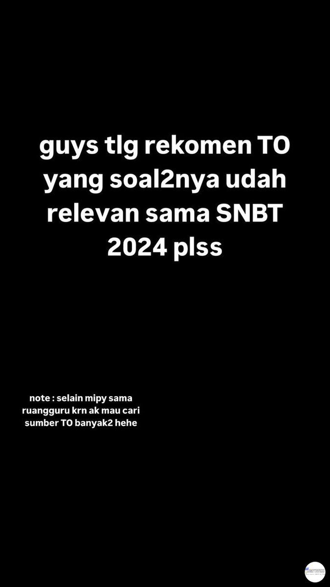 ptn! minta sarannya dong gaisss