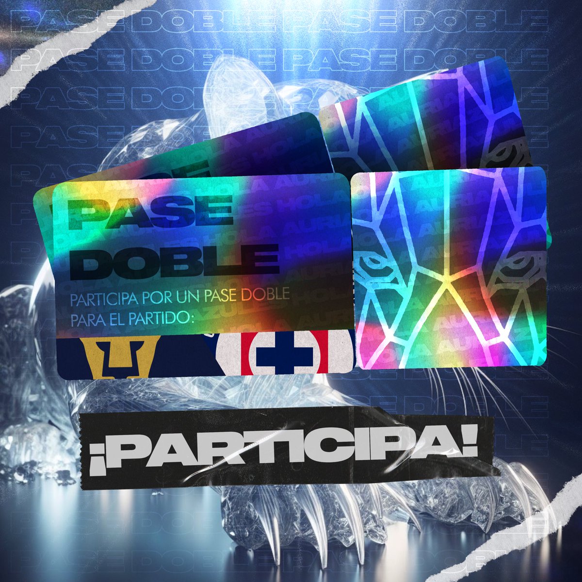 🎟️ ¡GÁNATE UN PASE DOBLE PARA EL PUMAS VS CRUZ AZUL!

1️⃣Síguenos y sigue a @juanpamx 

2️⃣Dale ❤️ y RT

3️⃣Comenta cuál crees que será el marcador de este partido🐾

El ganador se anuncia el viernes 29 a la 1:00 pm 🥳🎉