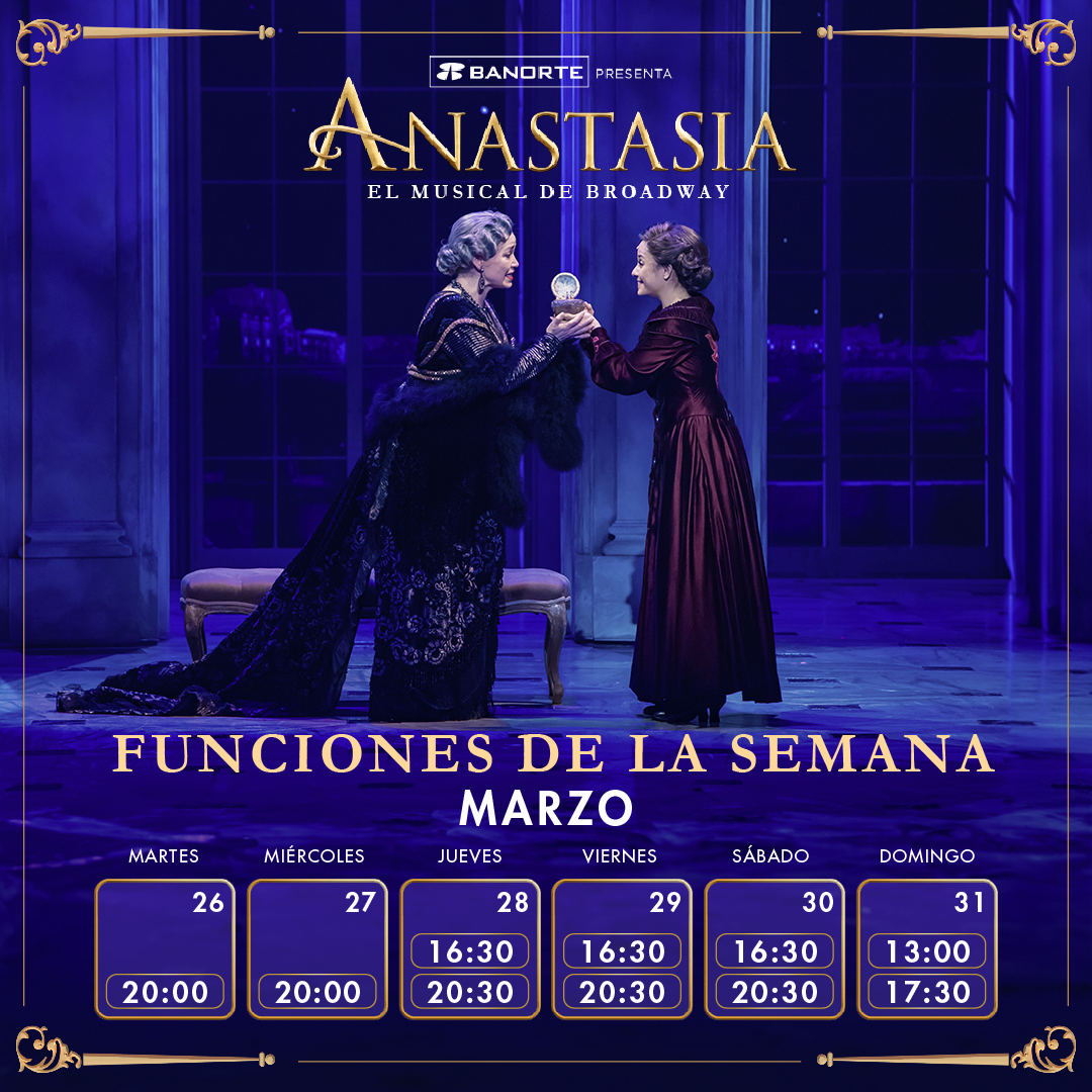 ¡La semana santa se acerca y #AnastasiaMx tiene un maratón para ti! 💜👑 

🎟️🎟️🎟️ Boletos en taquilla y Ticketmaster: bit.ly/AnastasiaMx