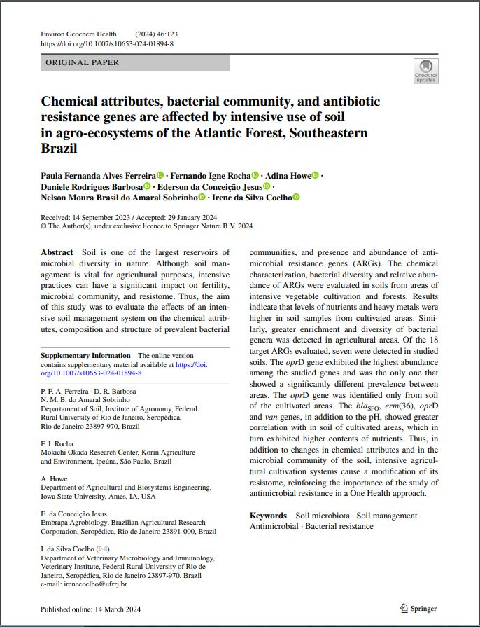 ignerocha_f's tweet photo. Paper just out on Environmental Geochemistry and Health!
https://t.co/PBerGjHSFo https://t.co/e7DbO8ejED