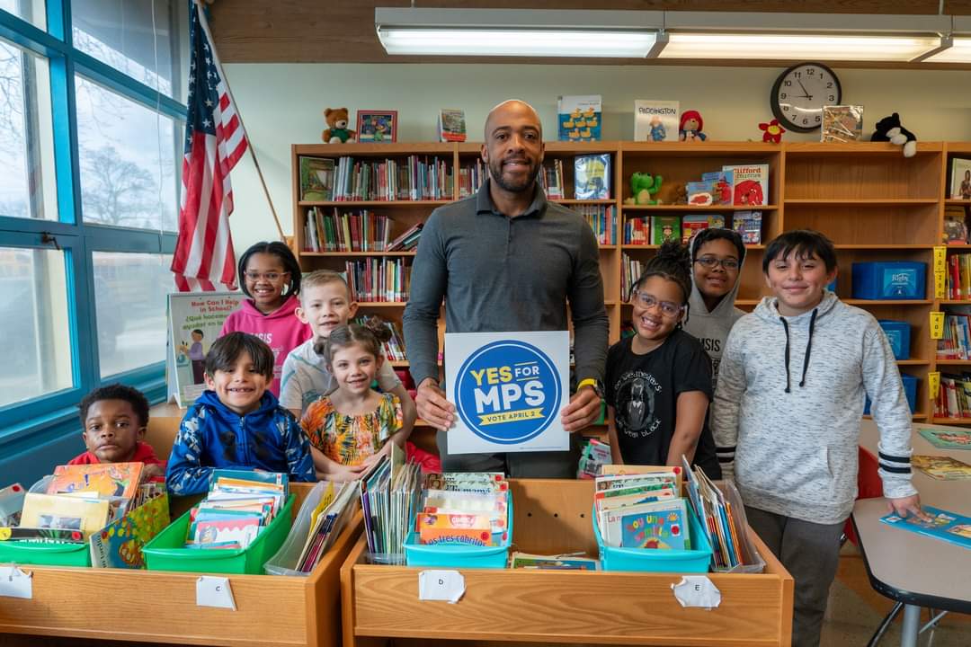 Most Milwaukee state & local leaders have endorsed #VoteYESforMPS, including @TheOtherMandela. He & other endorsers know MPS has worked hard to bring full 🎨 , 🎶 , library, & phy ed back to all students across the district & it would be devastating to erase these recent gains.