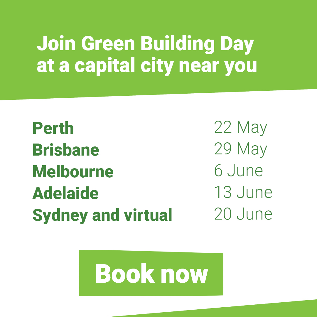 If you’re a practitioner implementing Green Star on the ground, Green Building Day is an unmissable event. Join us as we unpack excellence and innovation in projects, in a forum designed to inspire. The agenda is out now: ow.ly/EehV50R1LA0