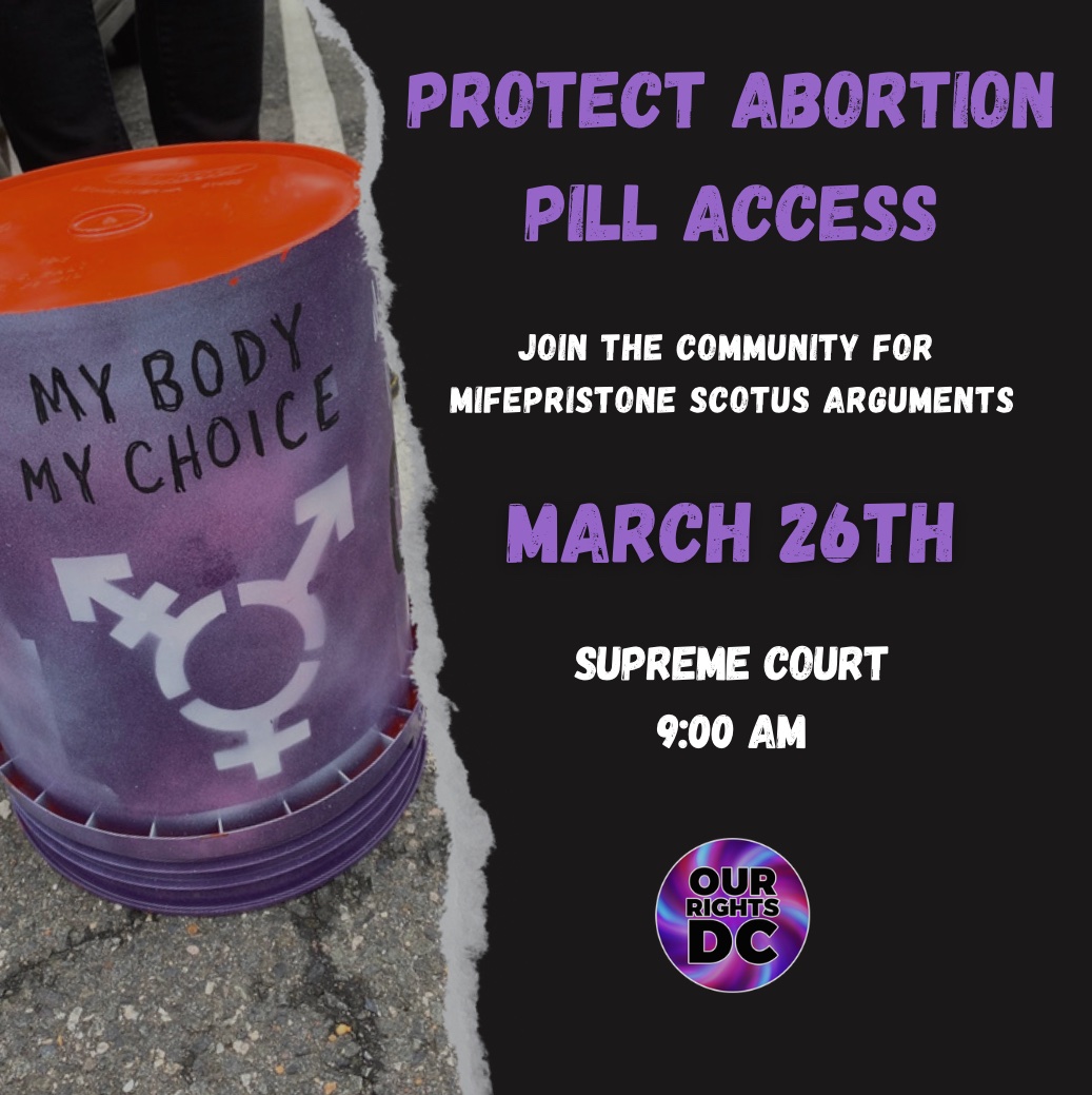 Join community tomorrow to tell SCOTUS: Hands off our Mife! #abortionishealthcare #illegitimateSCOTUS