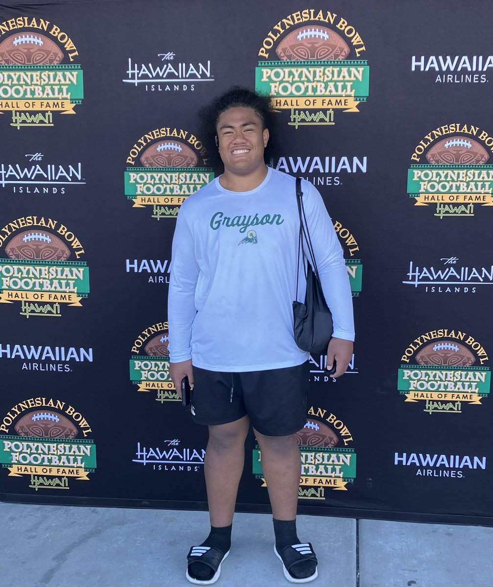 LotomauSeumaala's tweet image. Thank you to @polynesiabowl for a great camp. Appreciate the opportunity to perform and learn. Was great to compete against linemen from the top schools in the nation. Gettin better. @grayson_fb @CoachGCarswell @CoachSB_4theG @jay_seumaala @RecruitGeorgia
