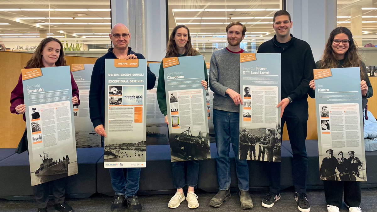 History at King's (@history_kings) on Twitter photo Mini #HistoryFieldSchool reunion at the Experiential Learning Showcase for #KingsResearchWeek! Great to reconnect with our <a href="/KUCalumni/">King's Alumni</a> and share stories from our time in Belgium and France in 2022. #JBCFellowship #ExperientialLearning #APlaceToBe Mini #HistoryFieldSchool reunion at the Experiential Learning Showcase for #KingsResearchWeek! Great to reconnect with our <a href="/KUCalumni/">King's Alumni</a> and share stories from our time in Belgium and France in 2022. #JBCFellowship #ExperientialLearning #APlaceToBe