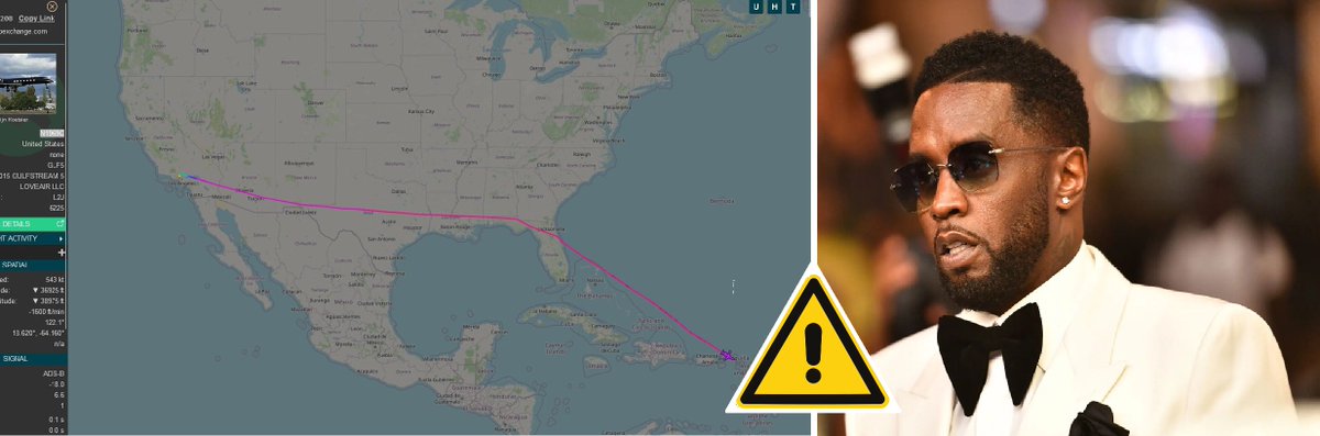BREAKING NOW: ⚠️ Reports are emerging that a Private jet owned by Sean 'P. Diddy' Combs HAS LEFT the United States possibly headed to a country with NO US EXTRADITION AGREEMENTS.. DEVELOPING... DHS has conducted multiple raids on Combs' homes as part of a s-x trafficking…