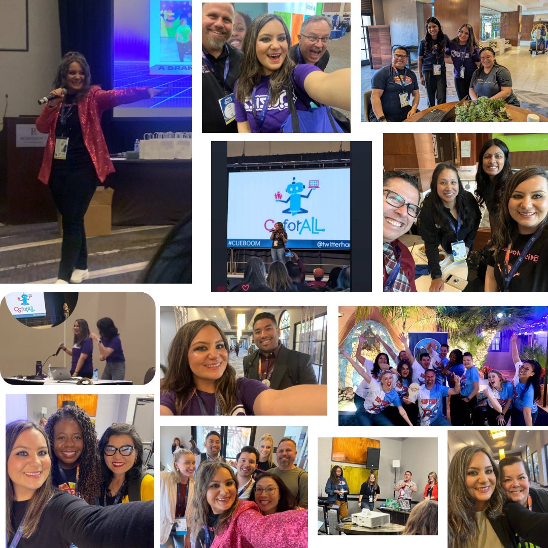 5 sessions, 3 days, endless inspiration at #SpringCUE! Honored our principal, connected with amazing educators, and advocated for equity as a #CSTAEquityFellow. Ended with a mic drop on redefining ‘CS for All’ and bridging the digital divide at #CUEBoom! #CSEquity #CSforAll…