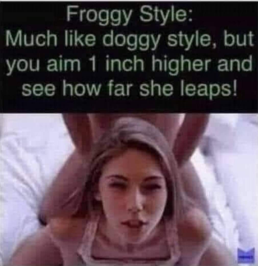 stephaniemain2's tweet photo. Froggy style 🤣 https://t.co/Rt7FcnipUP