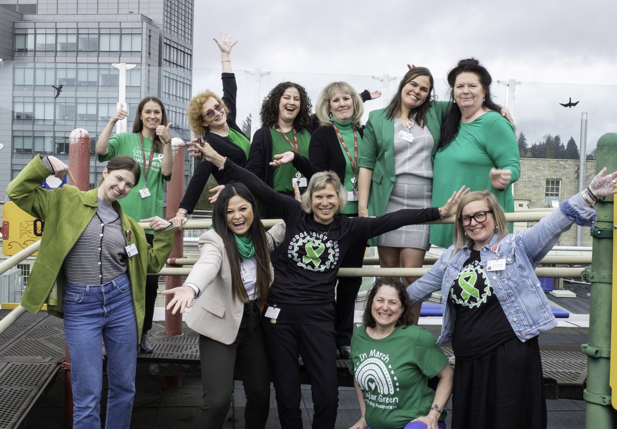 At Shriners Children's Portland, we are honored to support and care for our patients with cerebral palsy, and today, we wear green to show our unwavering support and solidarity. Happy Cerebral Palsy Awareness Day! #CerebralPalsyAwareness #GreenForCP 💚👏