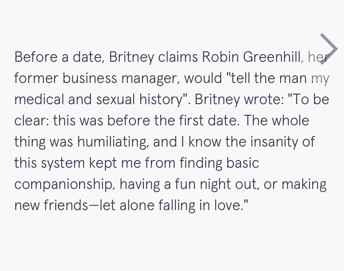 Robin Greenhill, who has been accused of paying sex workers for Diddy, would also tell men Britney’s medical and sexual history before a date, Britney wrote in her book #TheWomanInMe. Conspiracy teas