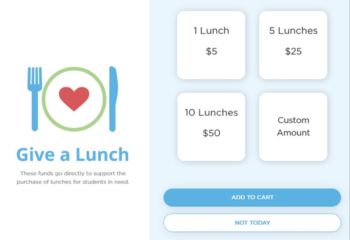 Did you know we are participating in the Give a Lunch program? Families placing lunch orders for their children on school cash online have the option to include a contribution during checkout. The funds that are collected are deposited into the schools Give a Lunch Account 💛💚