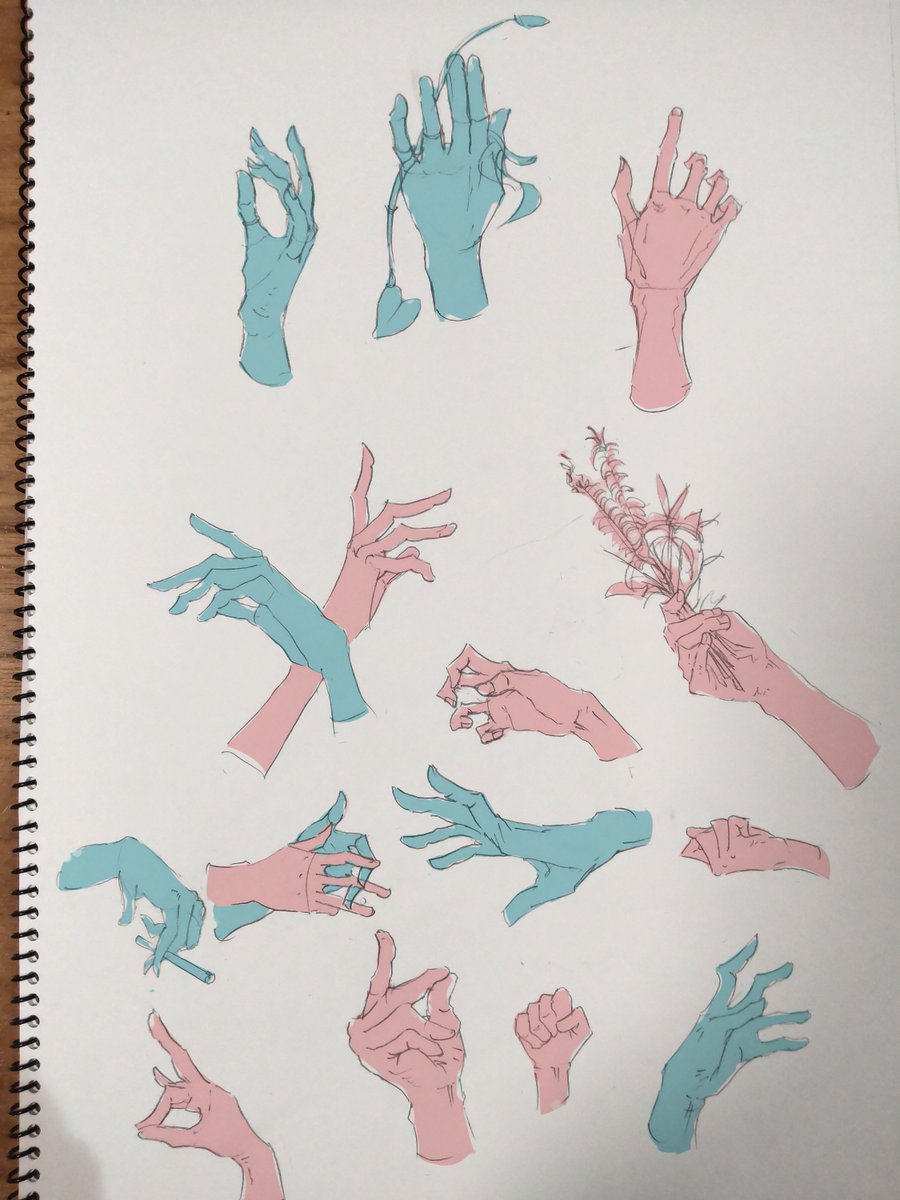 手の練習