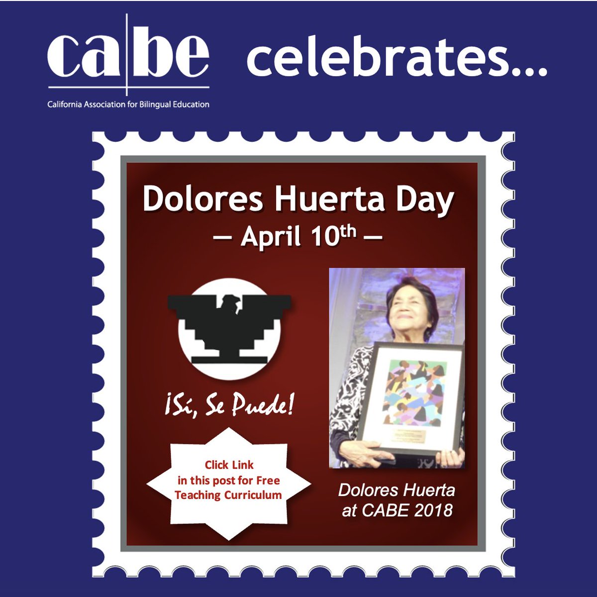 Teaching Curriculum for Dolores Huerta Day: doloreshuerta.org/curriculum/