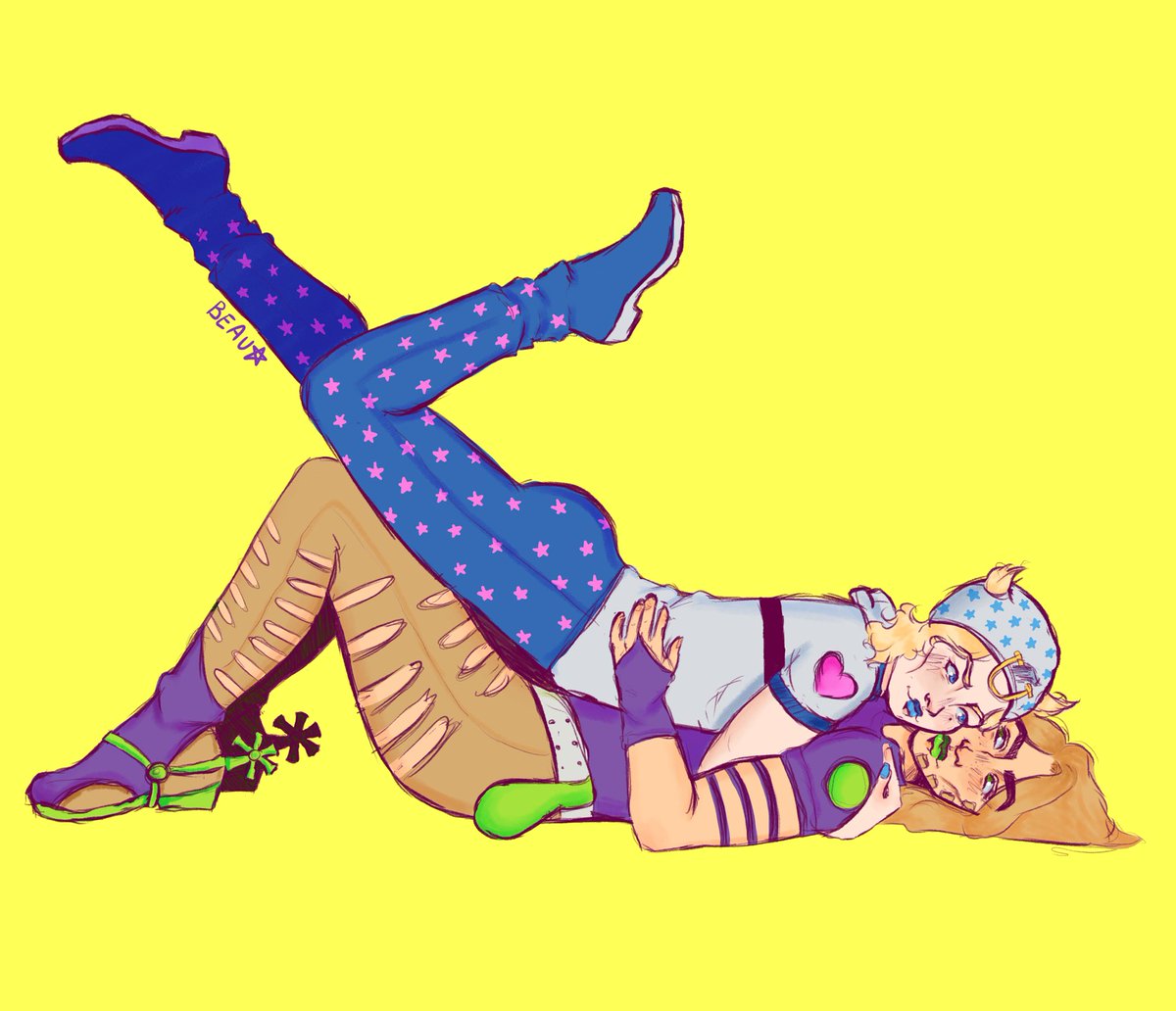 i FUCKING love gay people 
#steelballrun #johnnyjoestar #gyrozeppeli #fanart #jjba #JoJosBizarreAdventure #JoJosBizzareAdventure #art #artist