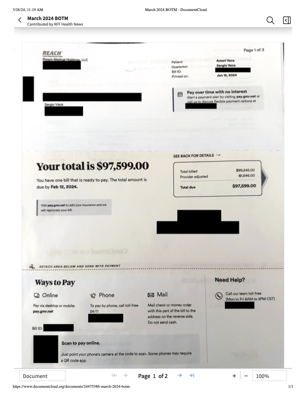 2)Unsurprisingly, air ambulance is out-of-network. Mom and Dad get $97K bill. Cigna believes the pt could have gone by ground ambulance & whines that no records show that ground ambulance “would impede timely and appropriate medical care.” If a doc is transferring a patient