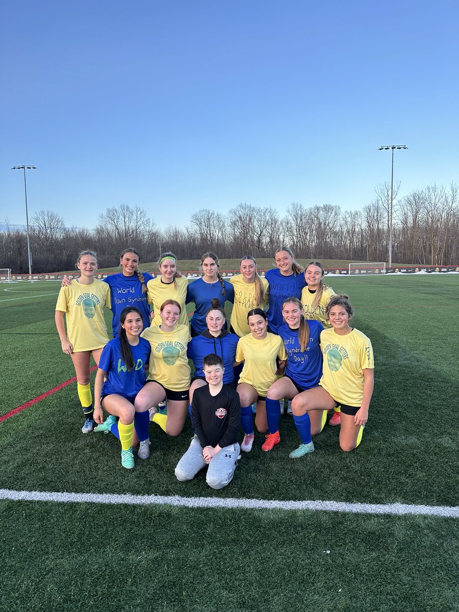 WNYFlashECRL07's tweet photo. Today was our annual Workday Down Syndrome Day Celebration! We celebrated Preston by playing fun games! We decorated shirts and wore a sock of each color to represent the blue and yellow and mismatch socks for World Down Syndrome Day! We love you Preston!💙💛 https://t.co/eDv6wA9TU9