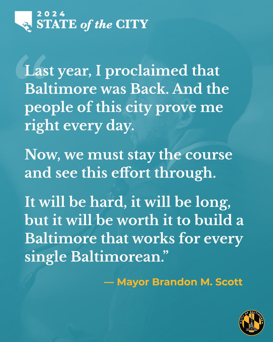 We’re tackling gun violence, investing in our young people, modernizing city government, and building a city where everyone thrives. Let’s continue the work and build a brighter future for our city together! #SOTC2024