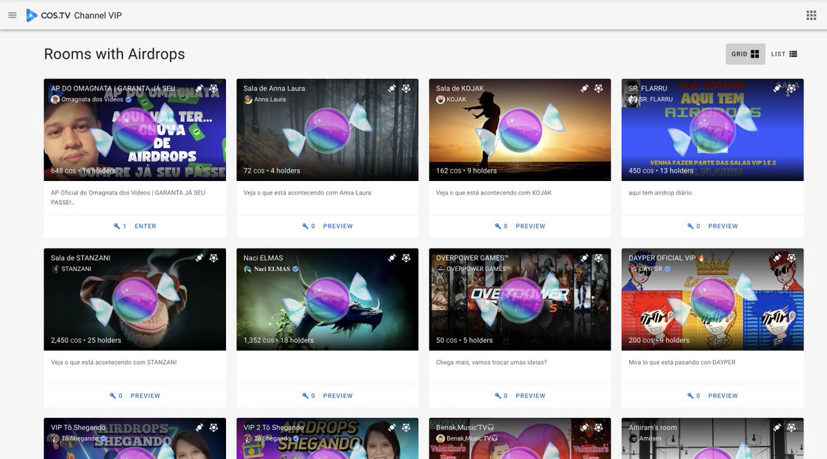 Channel.VIP Airdrops are on fire! 🔥 How many $COS did you get? Drop your results! 🍬 Join the Airdrop Party at Happy Channel.VIP Easter Event! 🐰 cos.tv/v2/channel-vip/