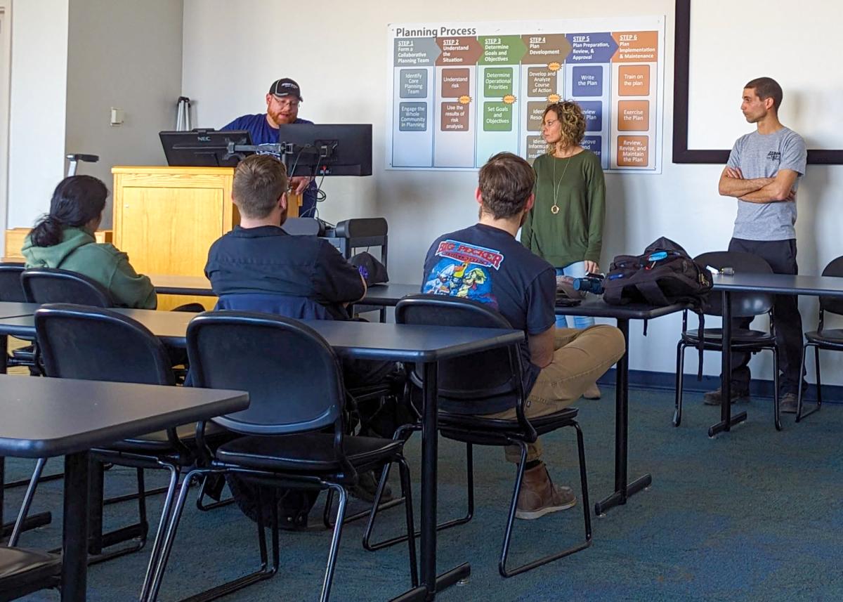 Great to welcome back three alumni to our Collision Repair Operations class! Ryan Arnold, Lanessa Taylor, & Gilberto Alicea, 2006 graduates, shared their industry insights & experiences with our students. #penncollege #PCTAlumni #penncollegeproud #CollisionRepair #AlumniSuccess