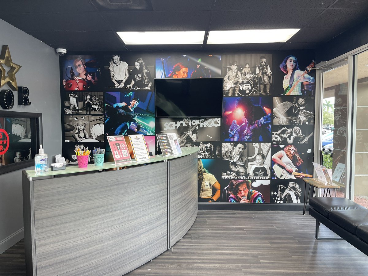 SlapEmUp's tweet image. School of Rock Boca Raton, Fl  vinyl wall wraps and signs with standoffs