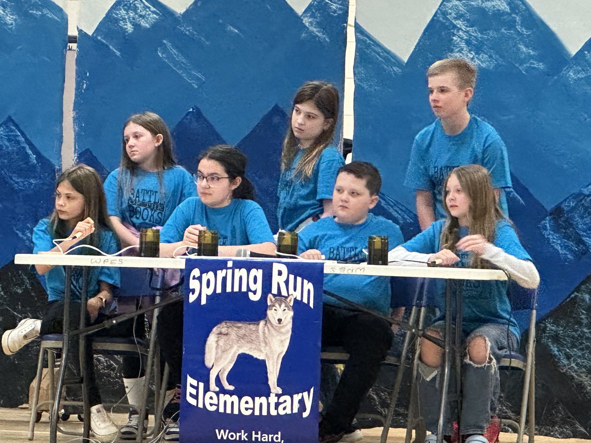 #Springrunfun!  Proud of our SRES Fifth Grade Battle of the Books Team! ⁦@ccpsinfo⁩