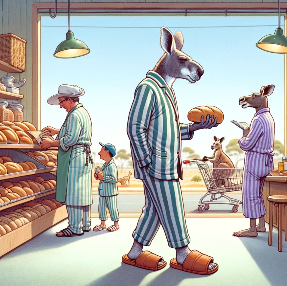 NNDArchitecture's tweet image. Why did the bloke from Sanctuary Point wear his pyjamas to the shops? Because he heard the early bird catches the worm, but he wanted to make sure he caught the fresh bread too – and besides, in Sanctuary Point, fashion sleeps in! 📷📷 #SanctuaryPointStyles #PJsAllDay