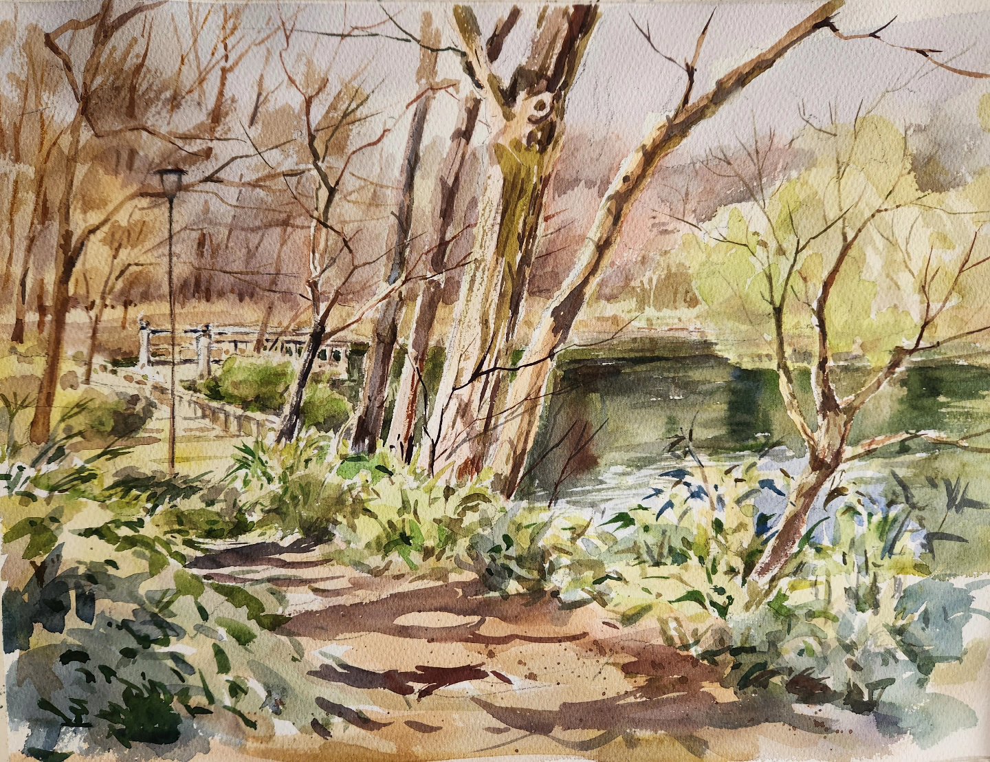 水彩画　海水浴 DiDi（土井大輔）watercolor on X: 
