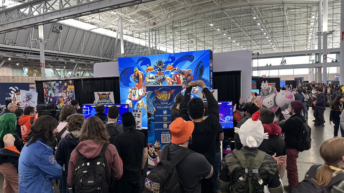 TraceWolfe's tweet photo. Had a blast a PAX East this year! Thanks to everyone who came up to the @ShotOne_ booth to see a demo of Shot One Fighters! https://t.co/XU59zxUK5k