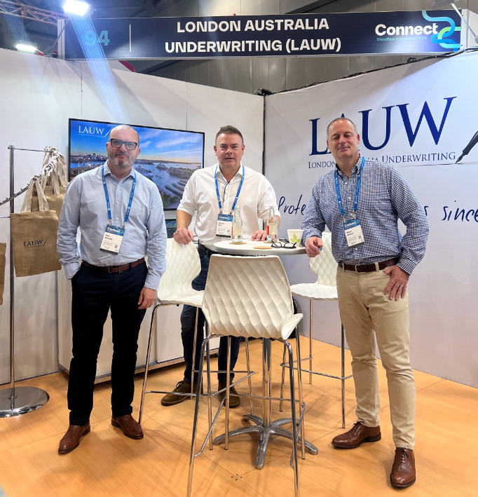 The #LAUW team, Senior Underwriter Neil Barnett and Directors Declan Rye and Steve Walker, are keen to do business with brokers at the #Steadfast Convention at the Brisbane Convention &amp; Exhibition Centre.  Say hi to the lads and hear what LAUW can offer your clients.
#insurance