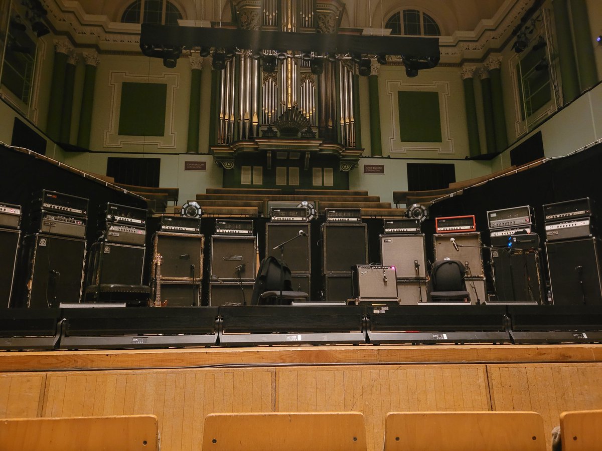 The calm before the storm. Stage set up for Sunn O))) at @NCH_Music tonight.