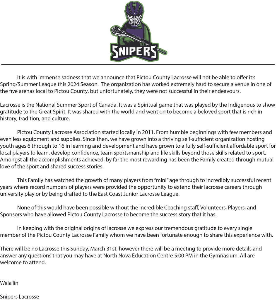 PictouCountyLacrosse tweet media