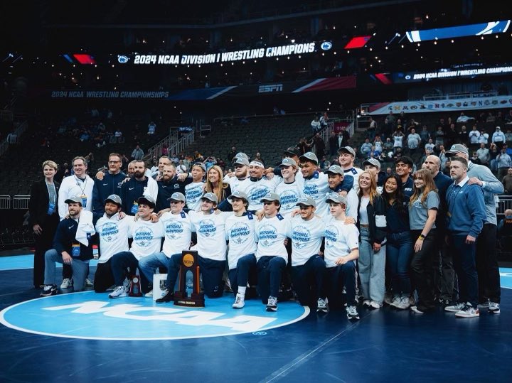 Domination …
History Makers …
2024
Team National Champs
First Penn State 4x Champ 
First teammates ever to be 4x Champs
NCAA Record team scoring points 
Largest win margin ever, over 100 points 
Married to excellence. You can love us, you can hate us , but you can’t f with us.
