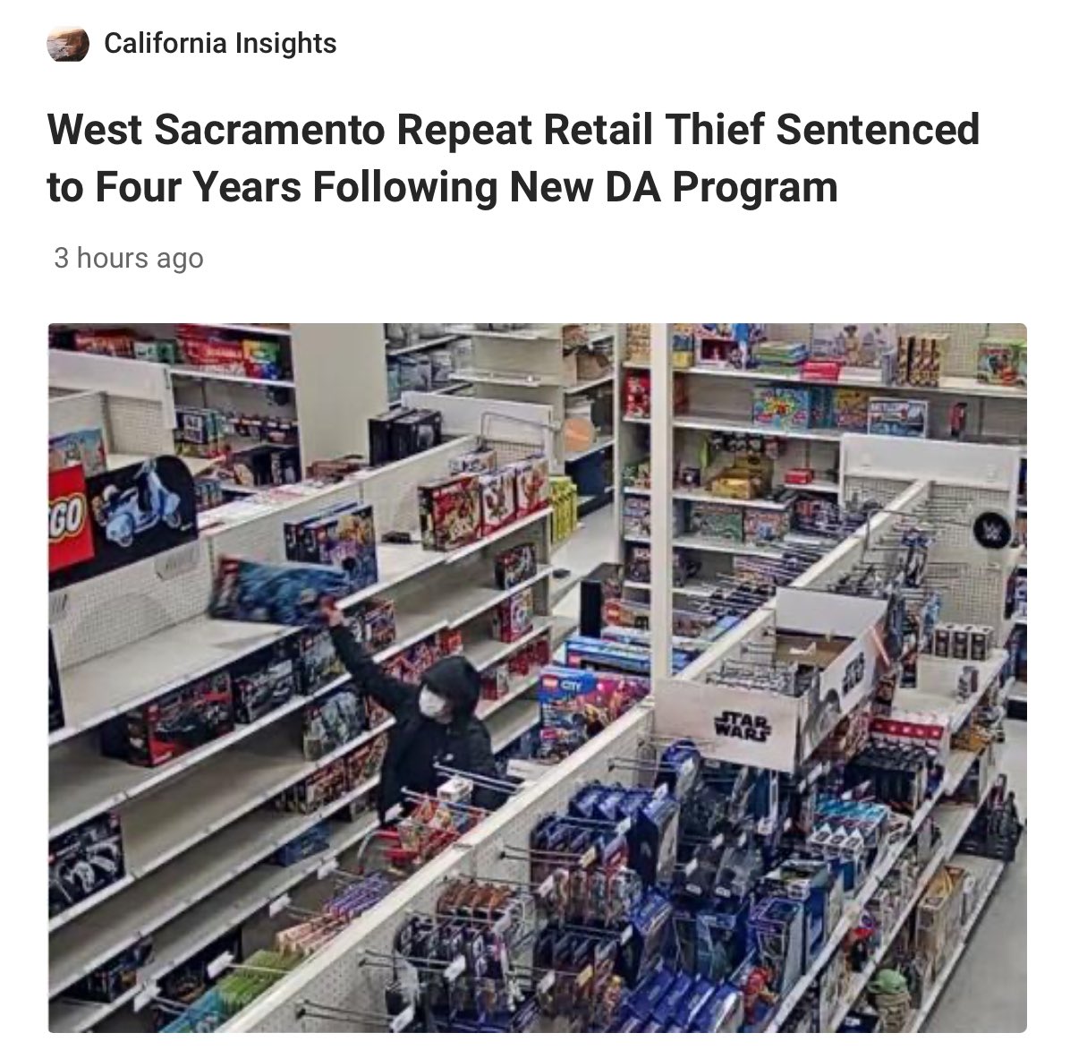 Two things are true about the retail theft crisis in CA. 1) Too many thieves steal with brazen impunity because of weak state laws (Prop 47) that fail to deter recidivists through enhanced consequences; 2) Enhanced collaboration between retailers and DAs directly can help