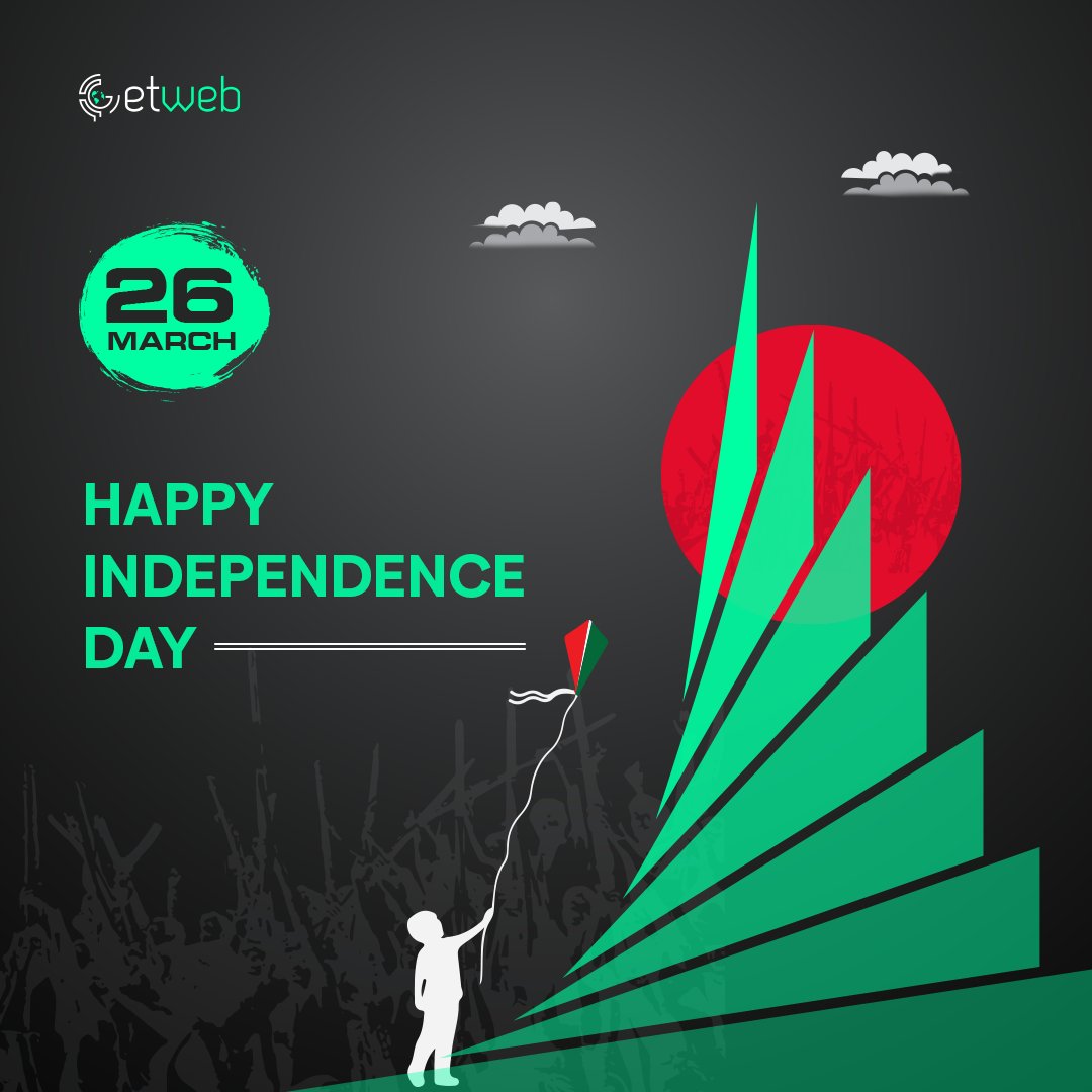 getwebinc's tweet image. “Better to die fighting for freedom than be a prisoner all the days of your life.” - Bob Marley

Today, we commemorate the sacrifices made by our heroes for the liberation of Bangladesh. Wishing everyone a joyful Independence Day filled with pride, unity, and progress.
