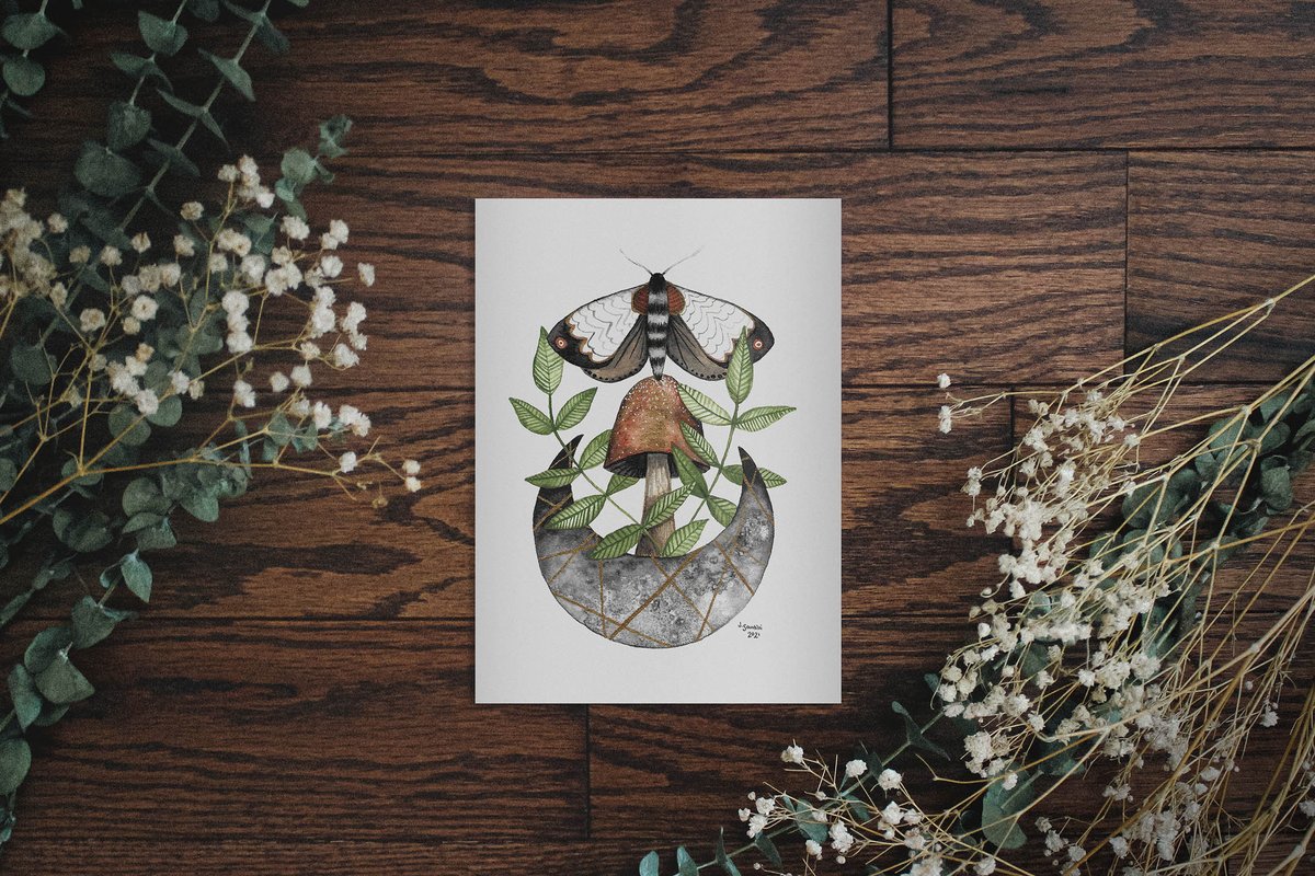 studiojulep's tweet photo. @ArtsQuico Hi there! Studio Julep here coming in with original watercolors, prints, and stickers ✨

I also have mystery mailers as a special option available in my shop right now!

Hope you check my work out 🖤 https://t.co/q9f4IwLz6r