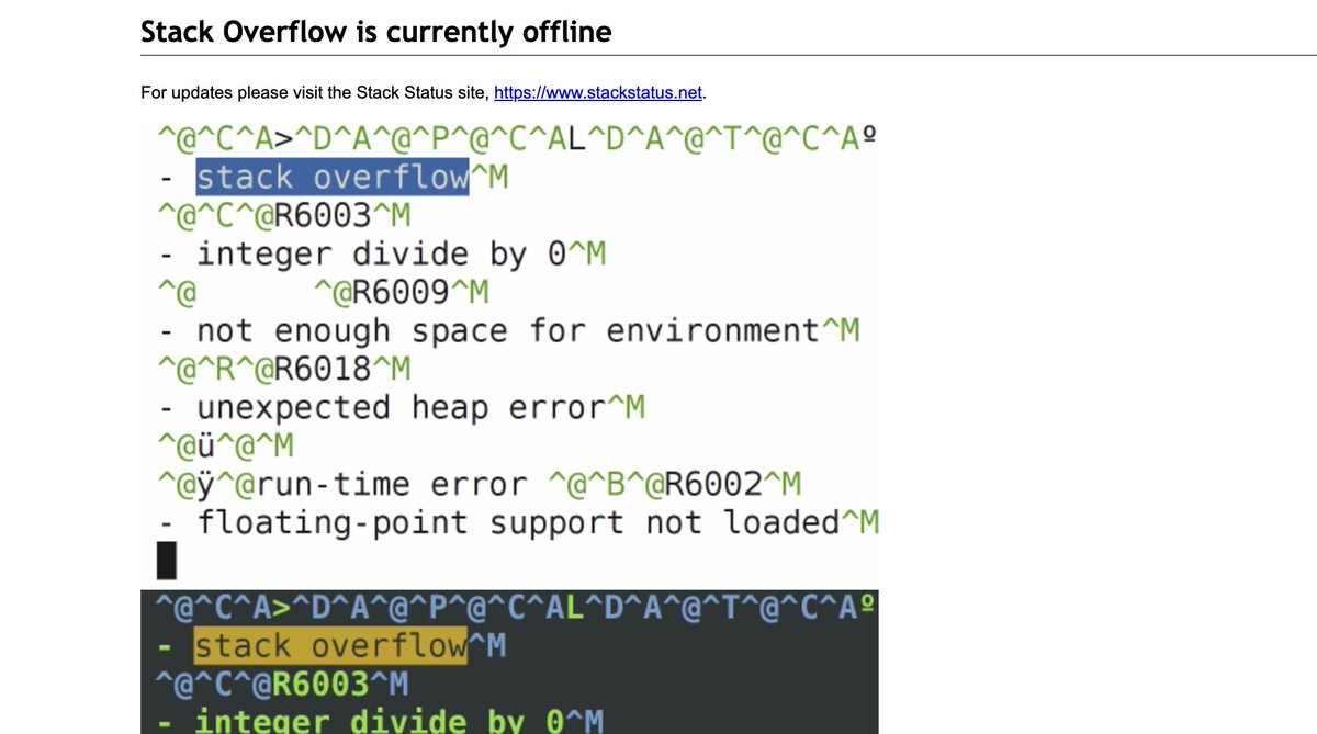 aktharwani's tweet image. and here we go

#StackoverflowDown