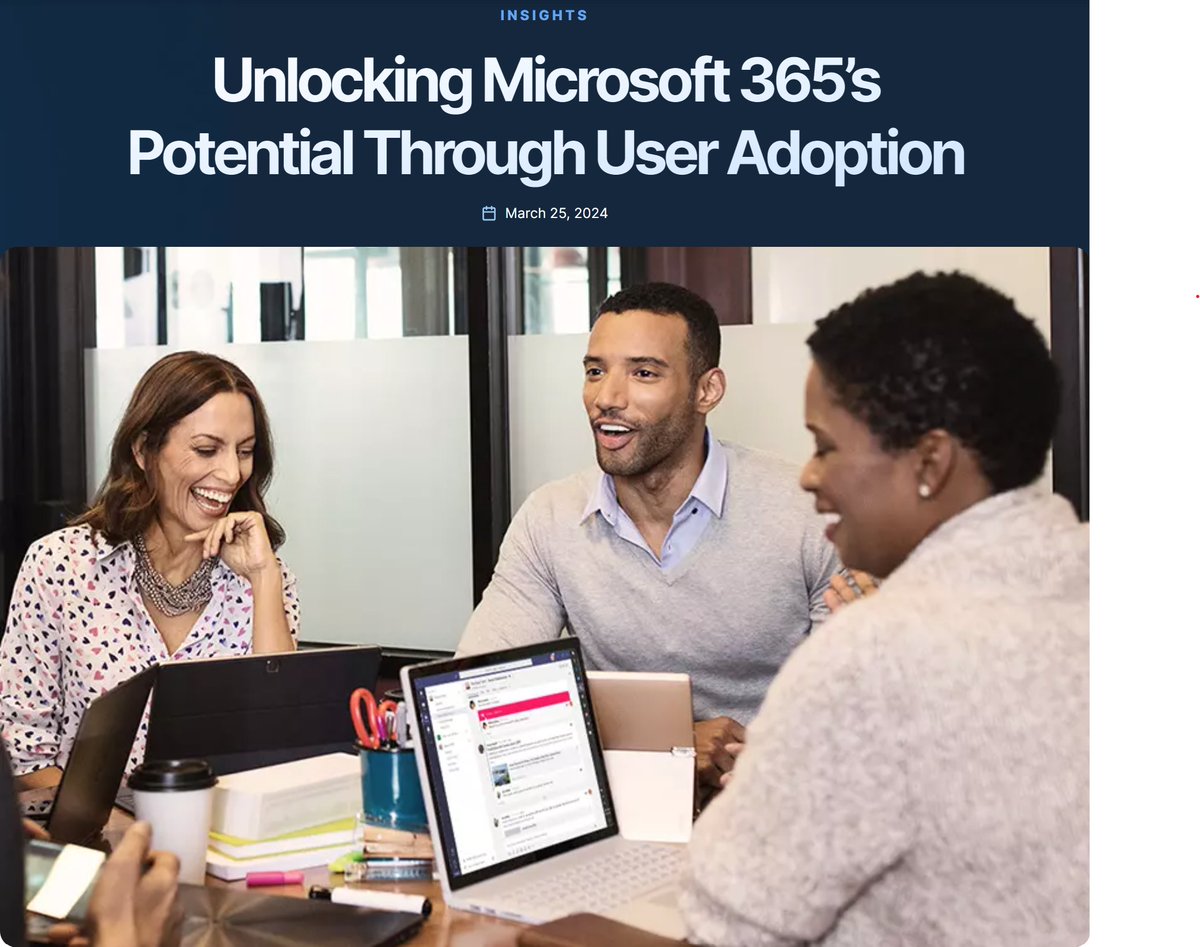 Learn how your company can improve user adoption to truly unlock the benefits of Microsoft 365 on our Insights page!  [compunet.biz/resources/unlo…]
-
-
-
#CompuNet #Microsoft365 #Technology #Productivity #Security #TeamCollaboration