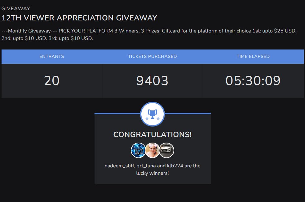 SoljaD1's tweet photo. #Congratulations to all our #winners  12th #ViewerAppreciation #Giveaway was another success! Thank you to everyone who participated! You all are winners in my books. https://t.co/LjMDUpzNsJ